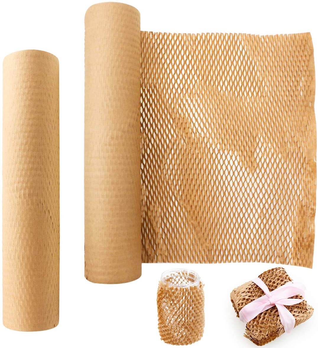 Eco-friendly Honeycomb Paper Wrap | Packaging Paper | 50M x 15" Roll