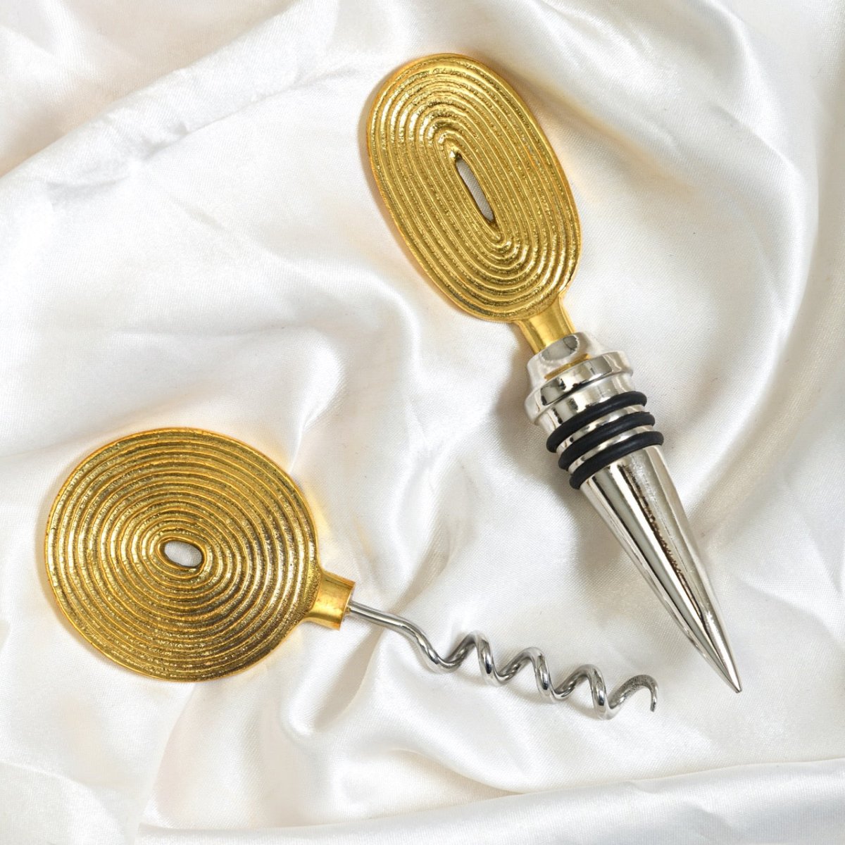 Ekaantrik Stainless Steel & Brass Wine Opener