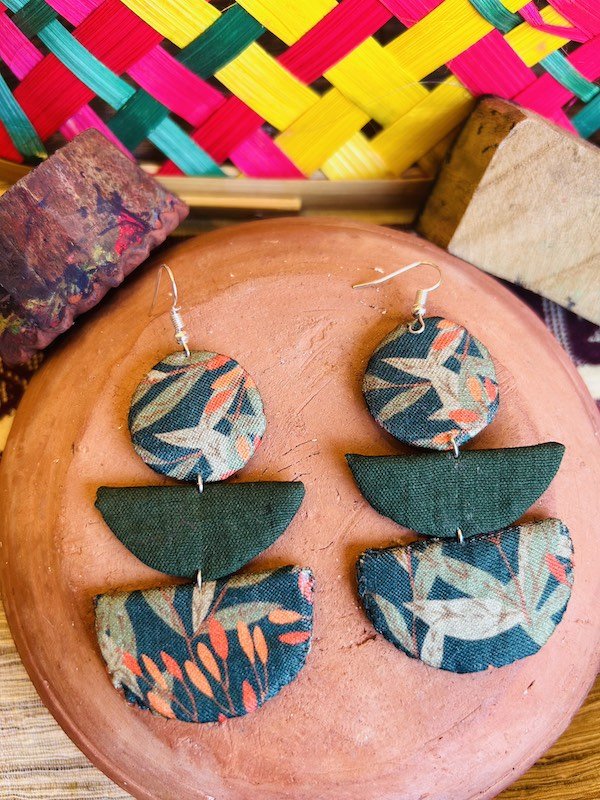 Fiori Textile Earring | Handcrafted by Artisans