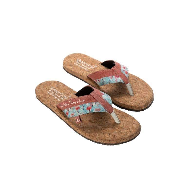 Buy Flamingo Pink Sustainable and Vegan Flip Flops | Shop Verified Sustainable Womens Flip Flops on Brown Living™