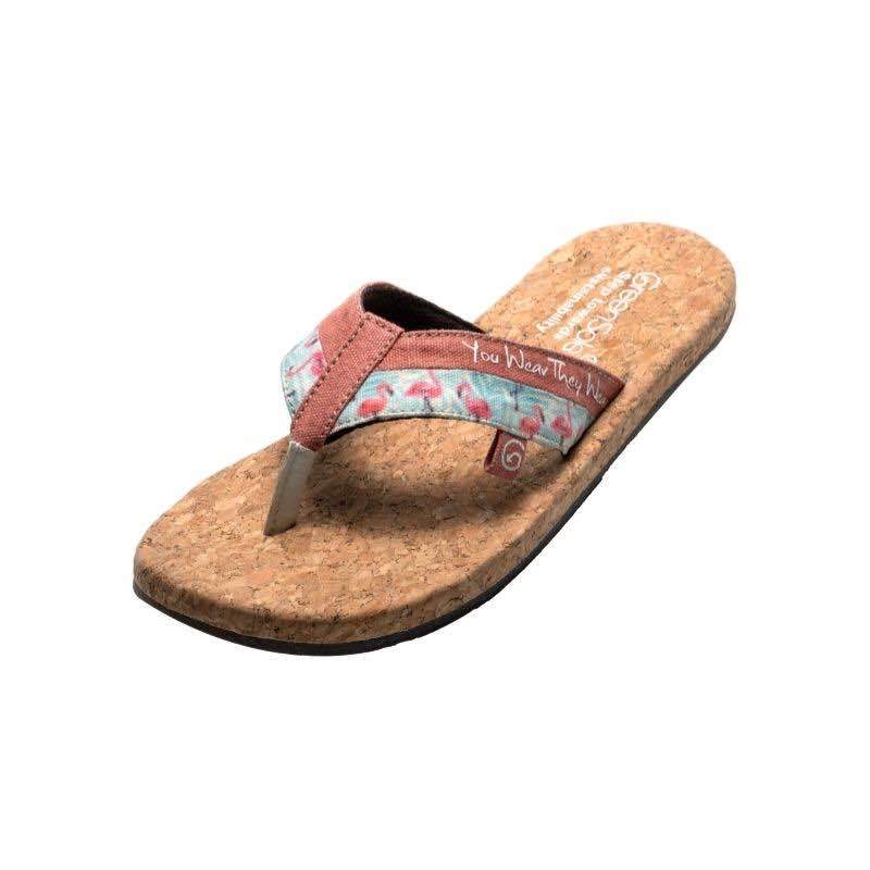 Flamingo Pink Sustainable and Vegan Flip Flops