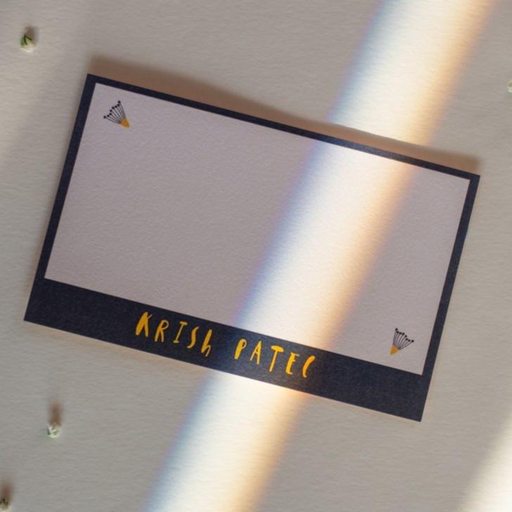 Flat Gift Cards - Bee Yourself | Bright | 250 GSM Textured Paper