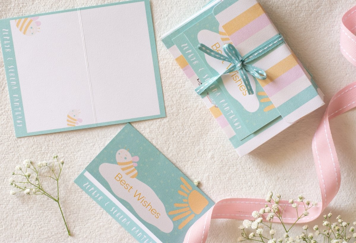 Foldable Gift Cards with Envelopes - Bee Yourself- Pastel