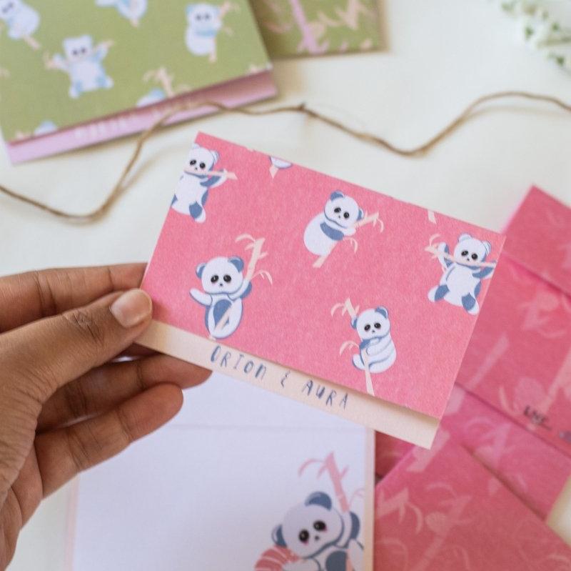 Foldable Gift Cards with Envelopes - K for Koala | Bright | 250 GSM Paper