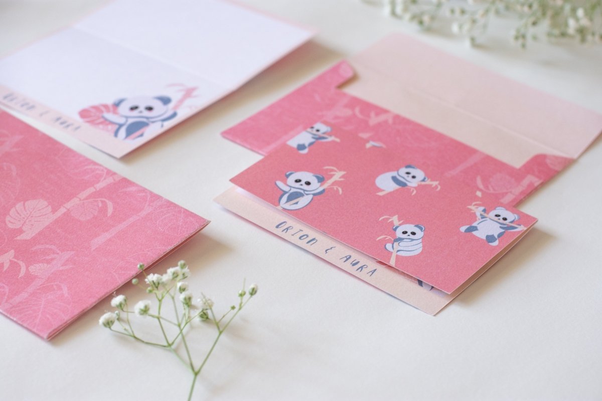 Foldable Gift Cards with Envelopes - K for Koala- Bright