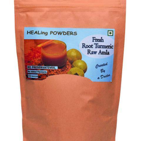 Fresh Root Turmeric with Raw Amla - 300 g