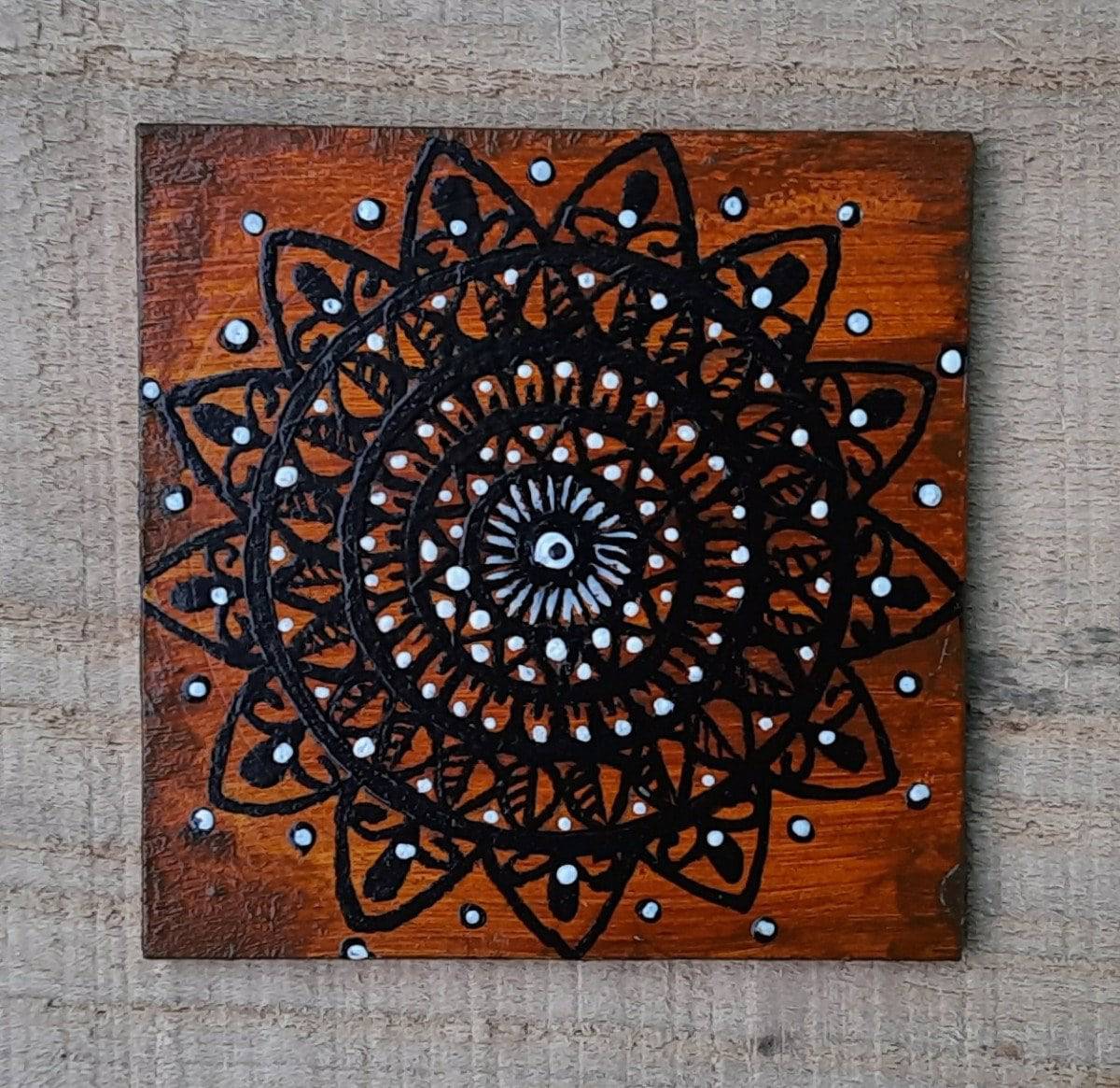 Fridge Magnet - Mandala in Square