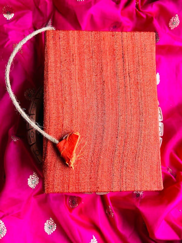 Gerua- Upcycled Fabric Handloom Journal-Hard-Bound