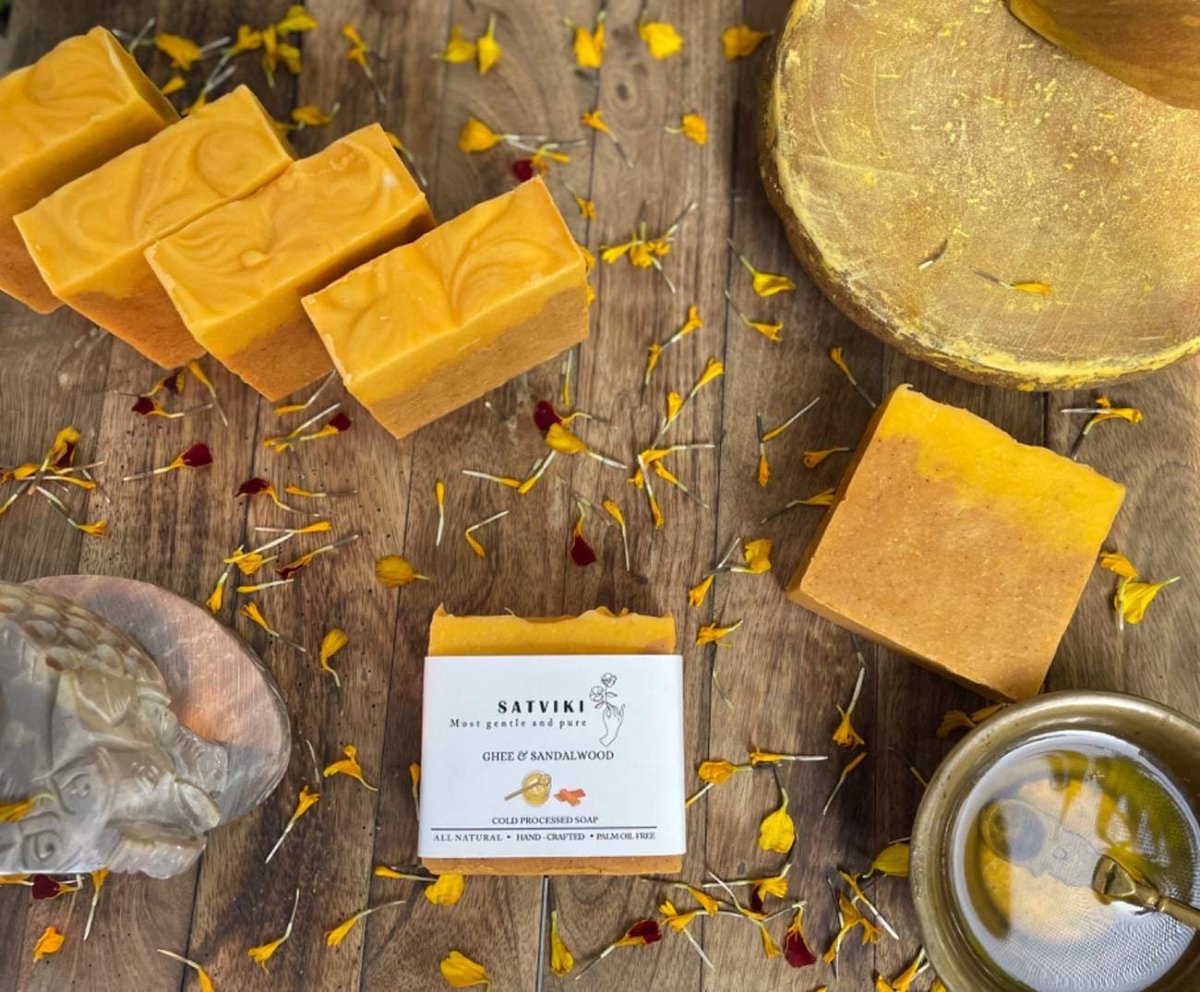 Ghee and Sandalwood | Cold Processed Soap | Patchouli Soap