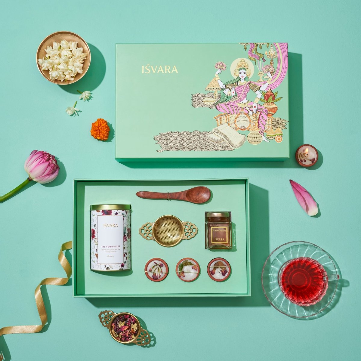 Goddess Lakshmi Diwali Tea Gift Set