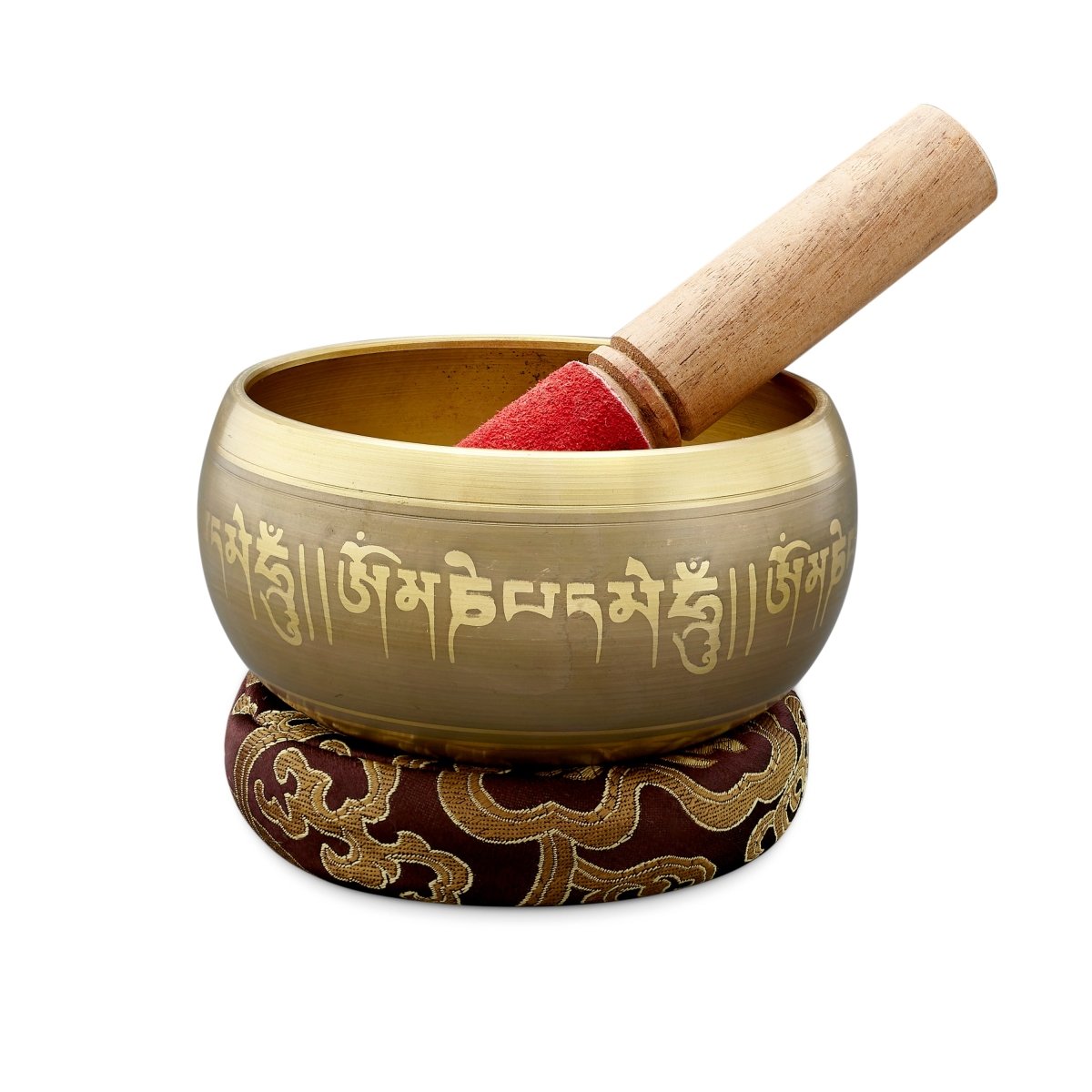 Gold Sacred Mantra Bowls | 5.5 Inches