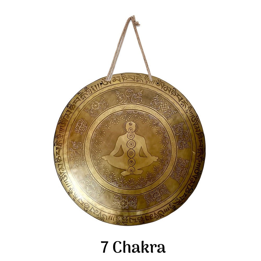 Gong-Etched- 7 Chakras- 20inches