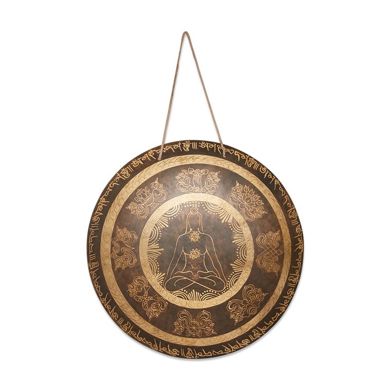 Gong-Etched- 7 Chakras- 22inches