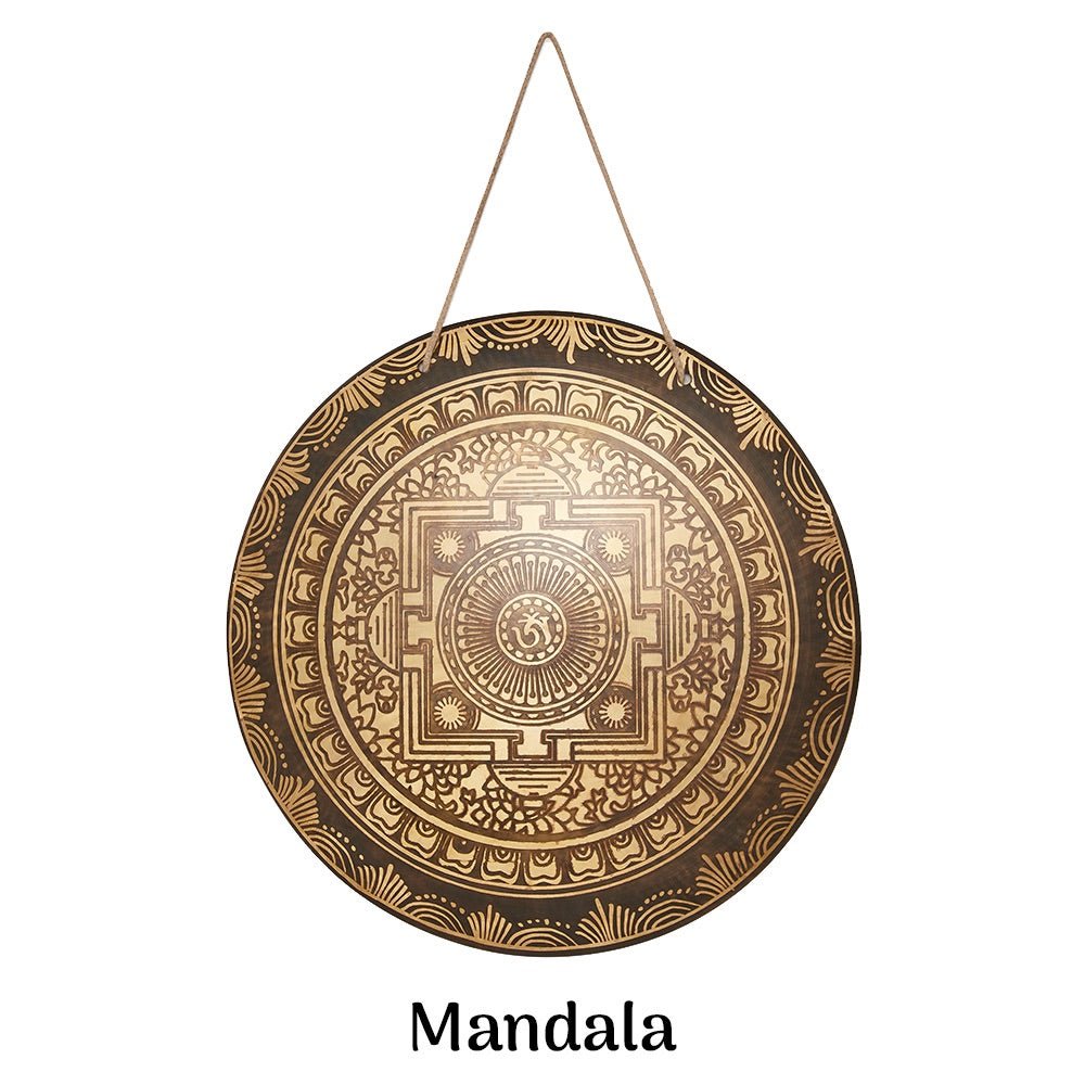 Gong-Etched- Mandala- 20inches