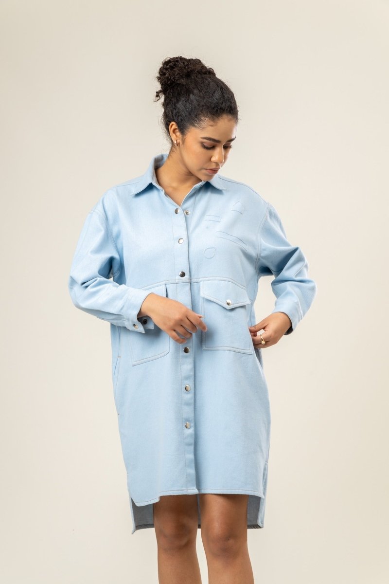 Greta Shirt Dress | Made of Recycled Denim