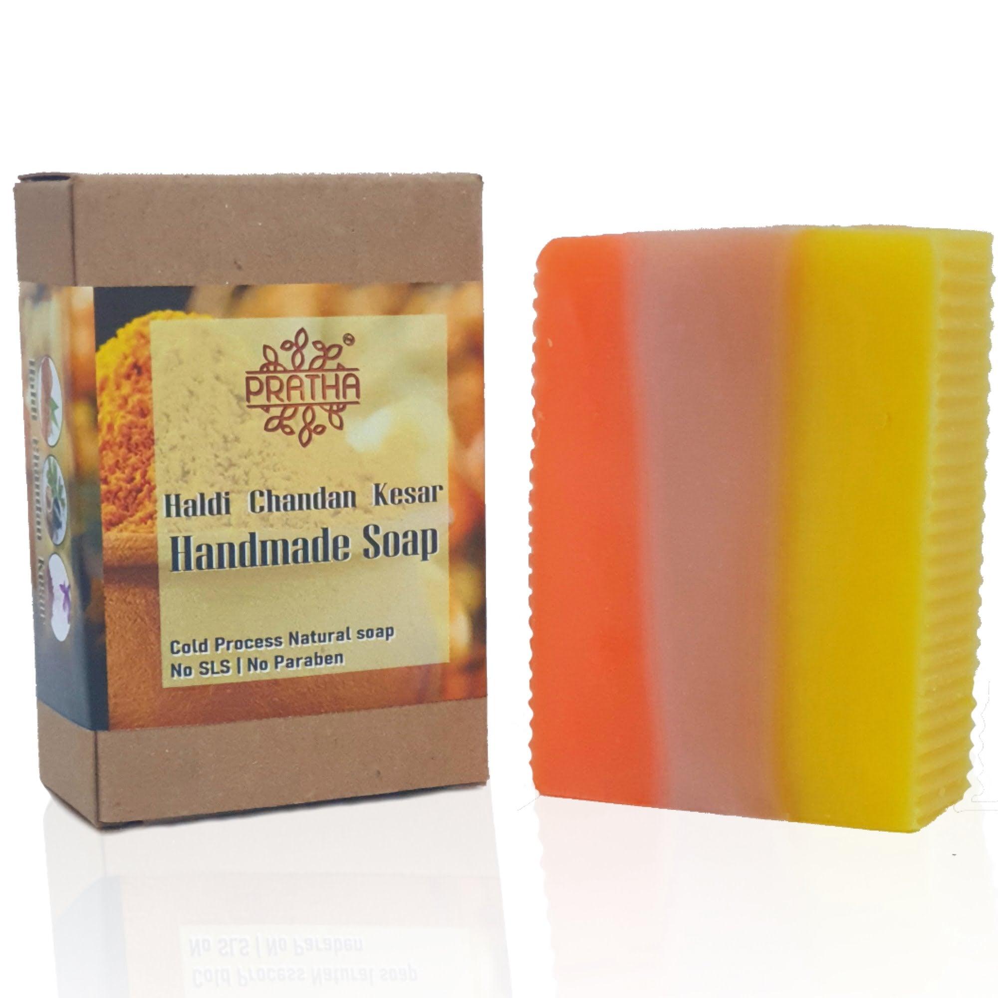 Haldi-Chandan-Kesar | Cold Process Handmade Soap