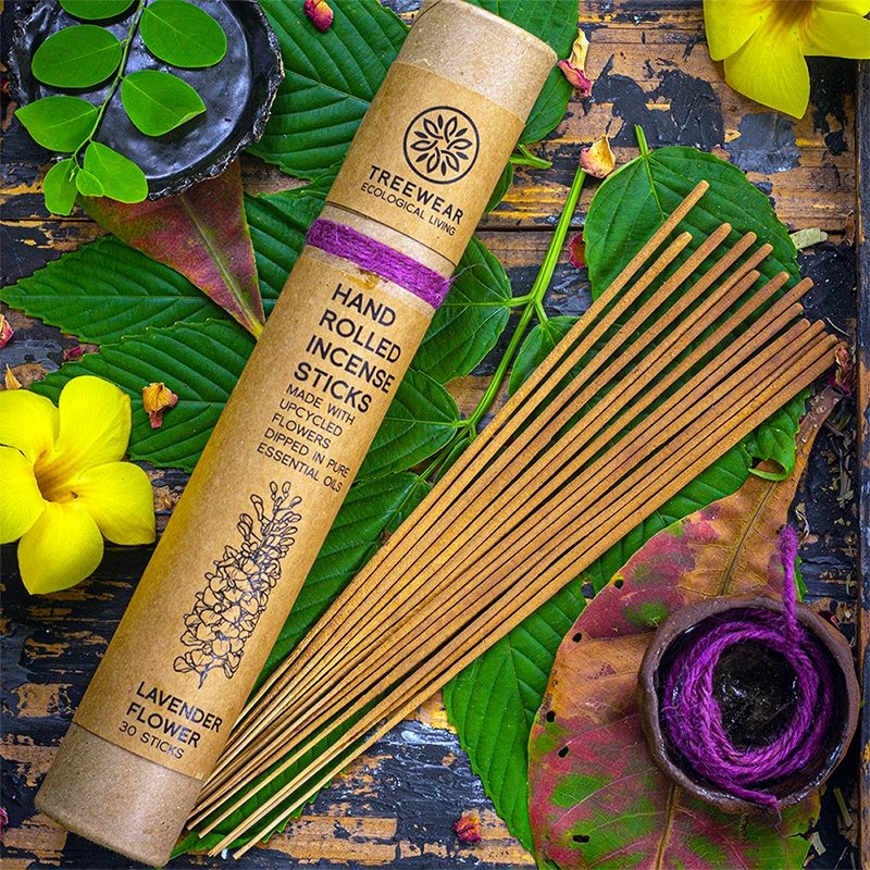 Hand rolled Natural Lavender Incense Sticks - Pack of 40