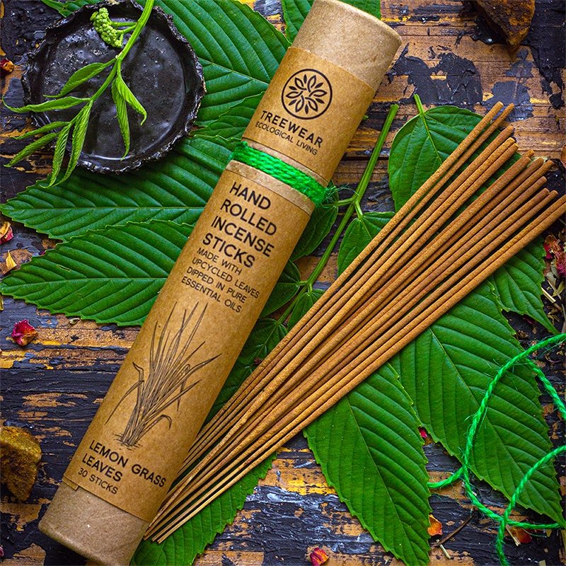 Hand rolled Lemongrass Natural Incense Sticks - Pack of 40