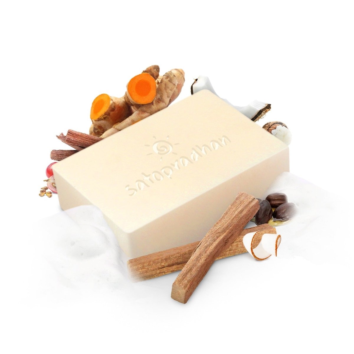 Handcrafted Anti-Ageing Haldi Chandan Soap- 80g