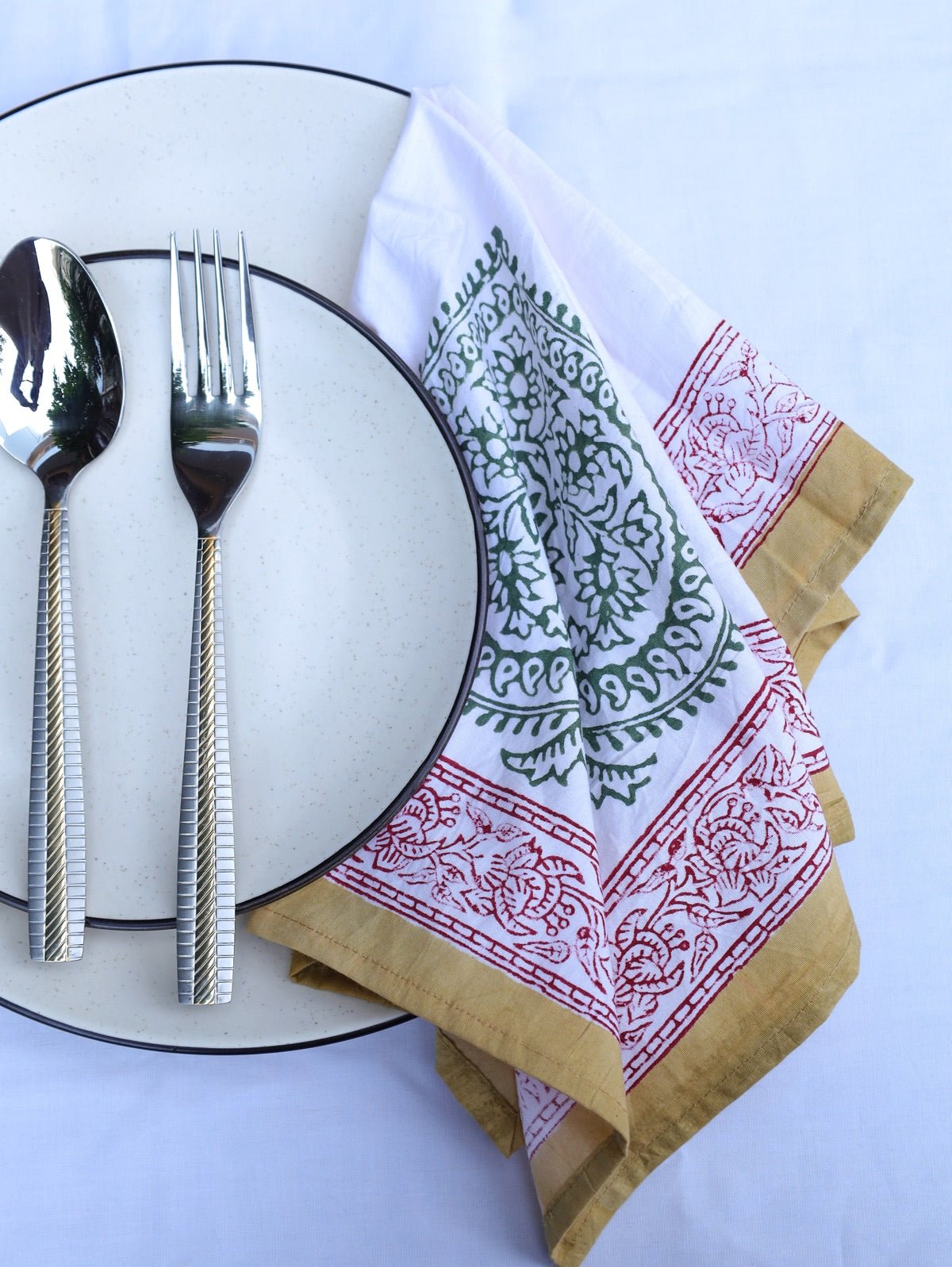 Handcrafted Organic Cotton Napkins- Set of 4