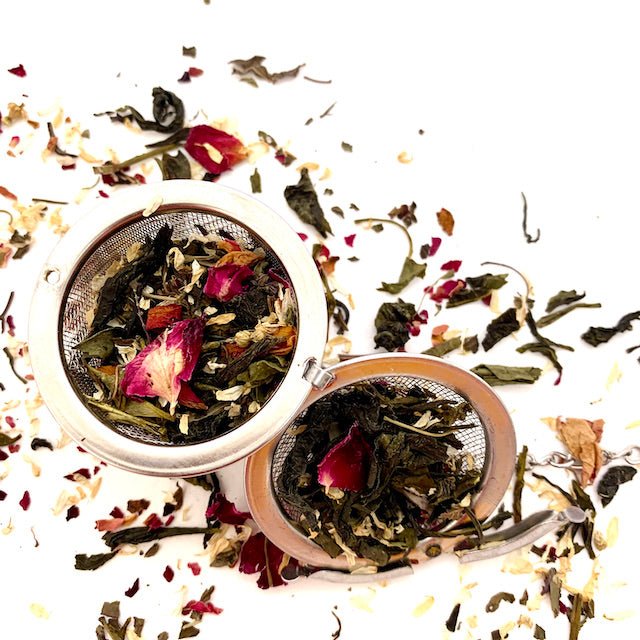 Organic First Flush Chamomile Mint Rose Whole Leaf Green Tea