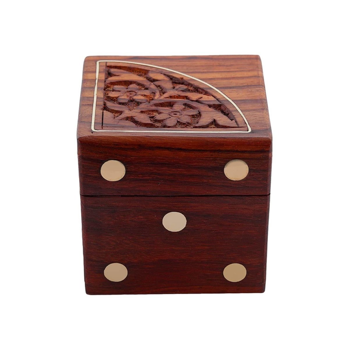 Handmade Indian Dice Game Set with Decorative Storage Box