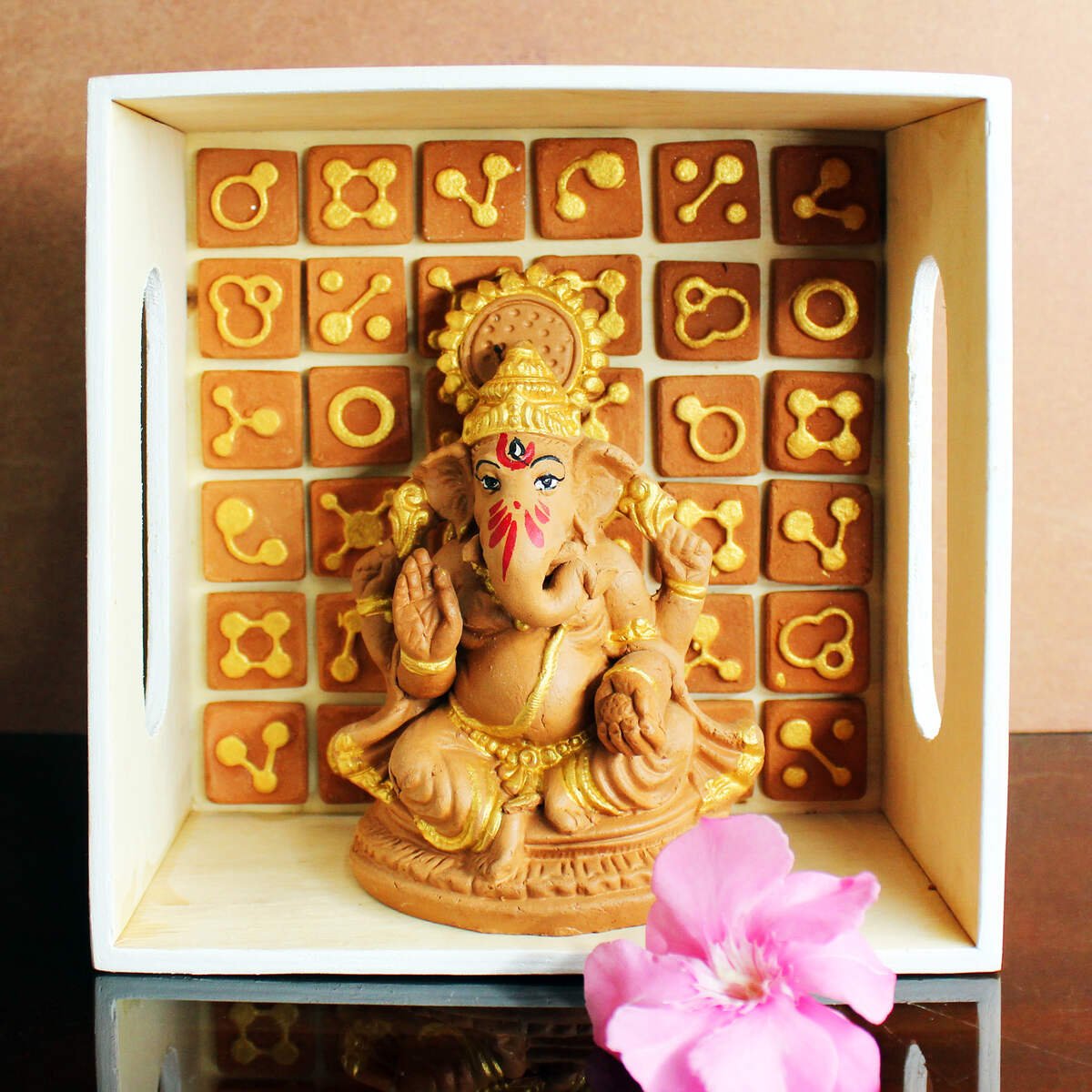 Handmade Terracotta Ganpati Idol Small(S)