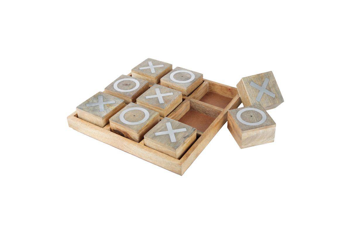 Handmade Wooden Tick Tack Toe- Family Travel Games