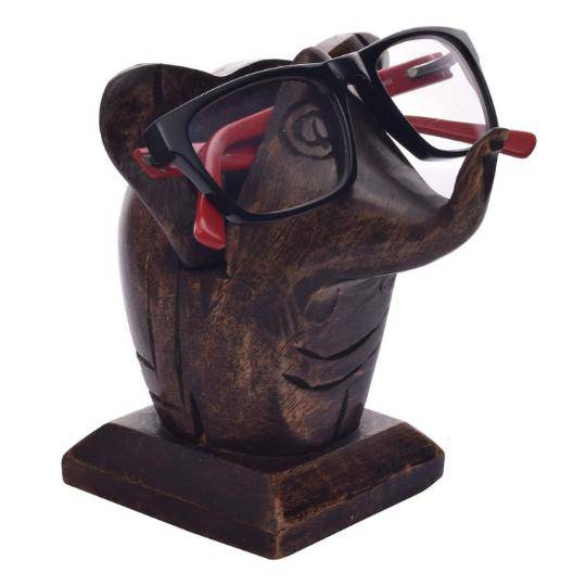 Elephant Lovers Wooden Spectacle Holder | Table Organiser