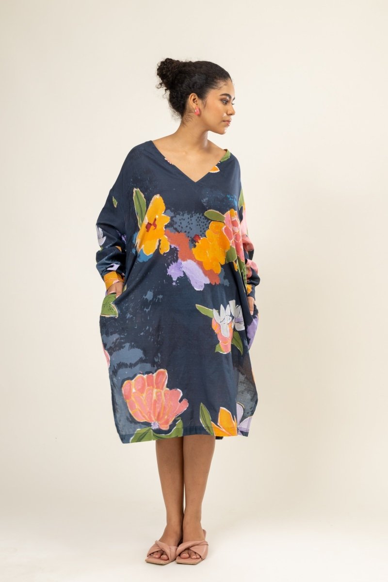 Helen Upcycled Cotton Floral Kaftan