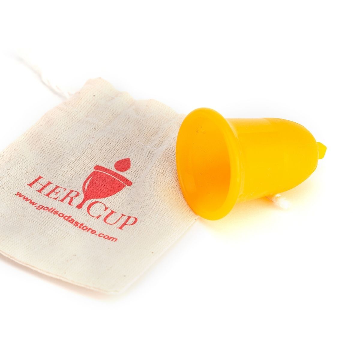 Her Cup Platinum-Menstrual Cup For Women, Regular Size - Yellow