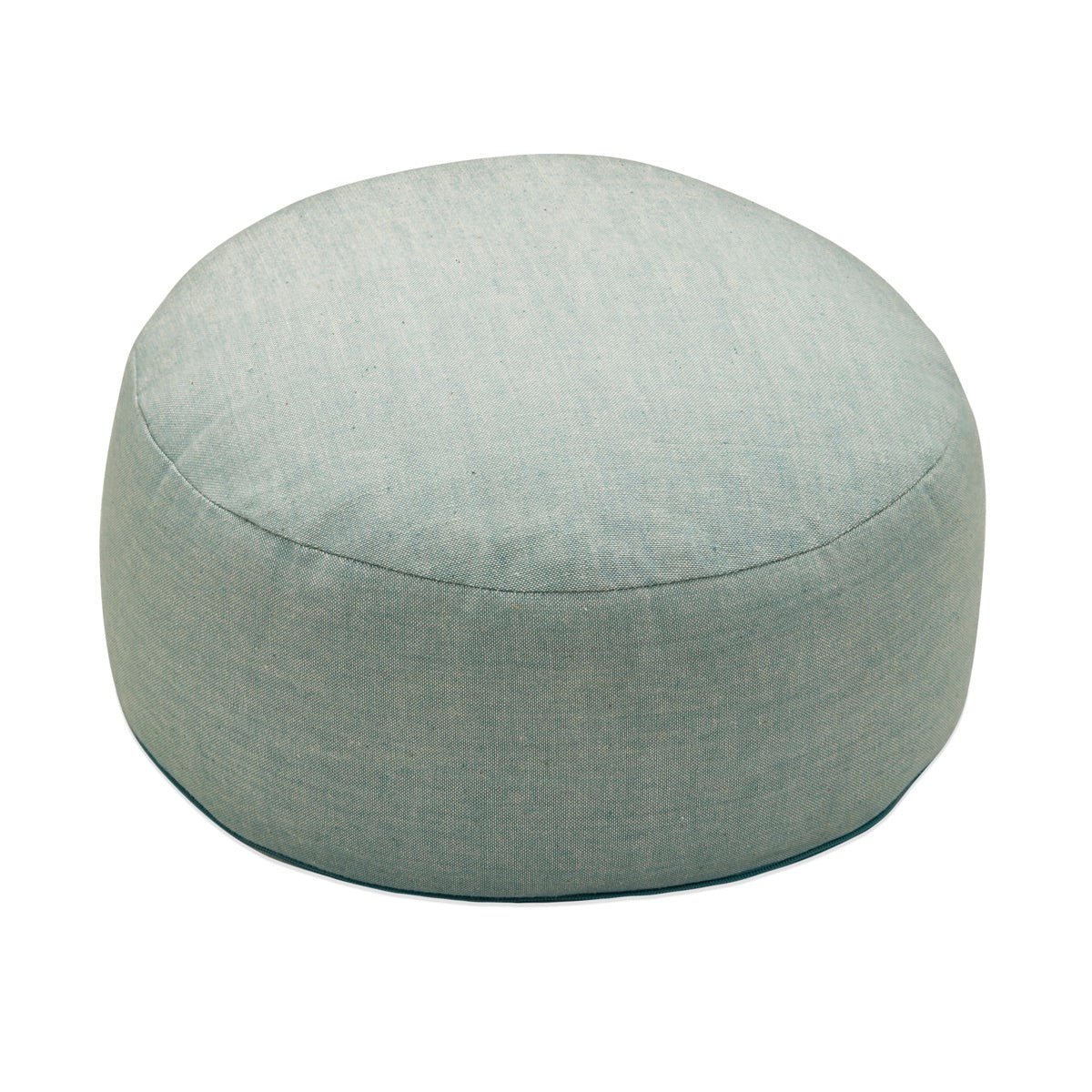 Hi-Zafu Meditation Cushion filled with Buckwheat Hulls- Misty Blue