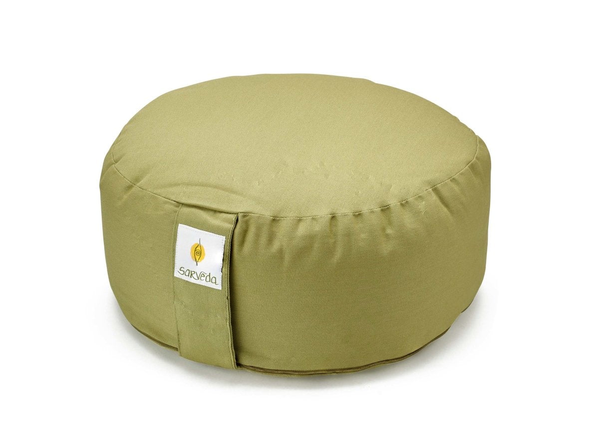 Hi-Zafu Meditation Cushion filled with Buckwheat Hulls | Organic Cotton