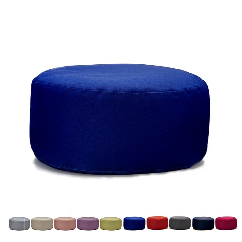 Hi-Zafu Meditation Cushion filled with Buckwheat Hulls- Royal Blue