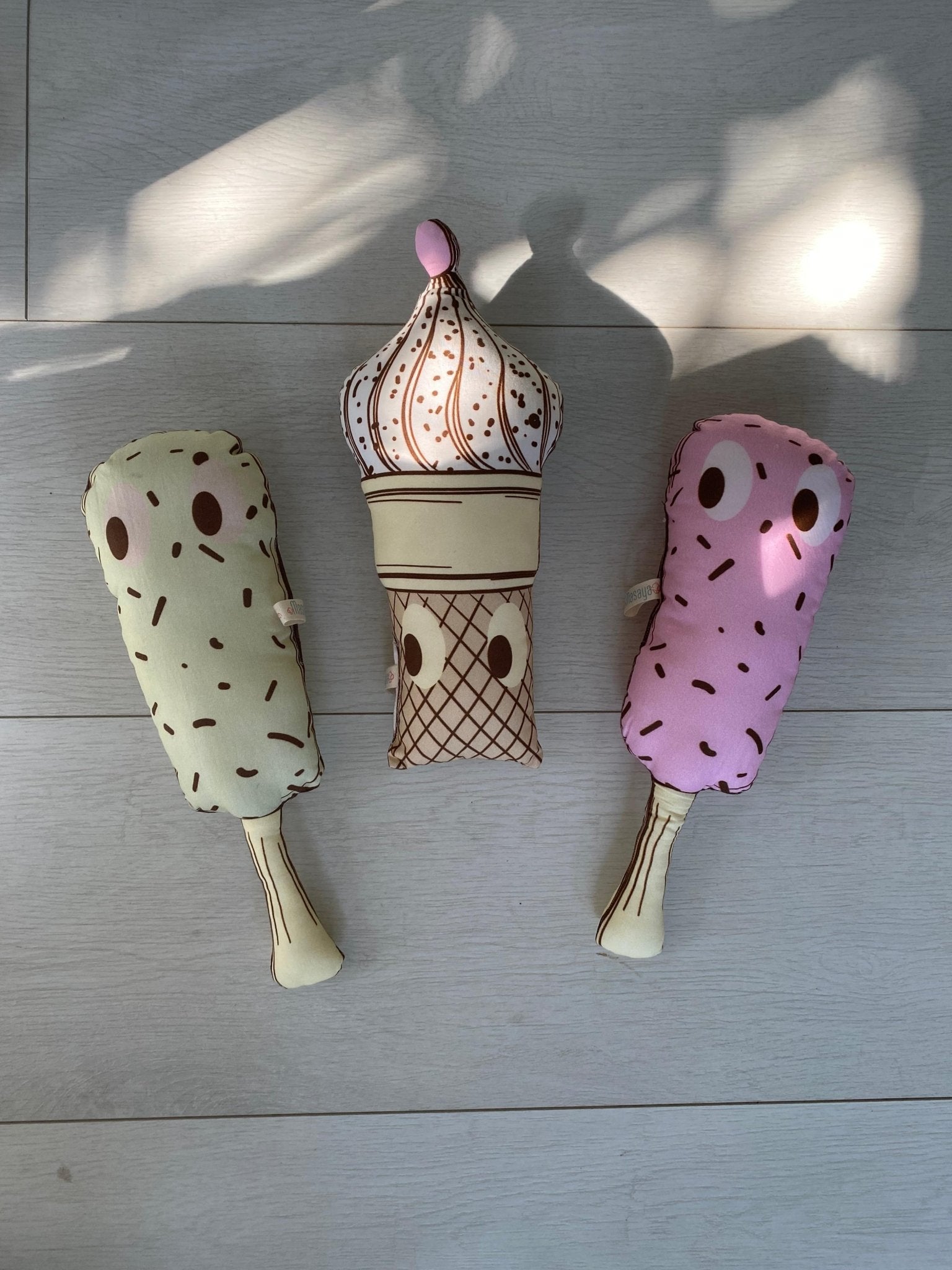 Ice Cream- Medium Size Cotton Shape Cushions