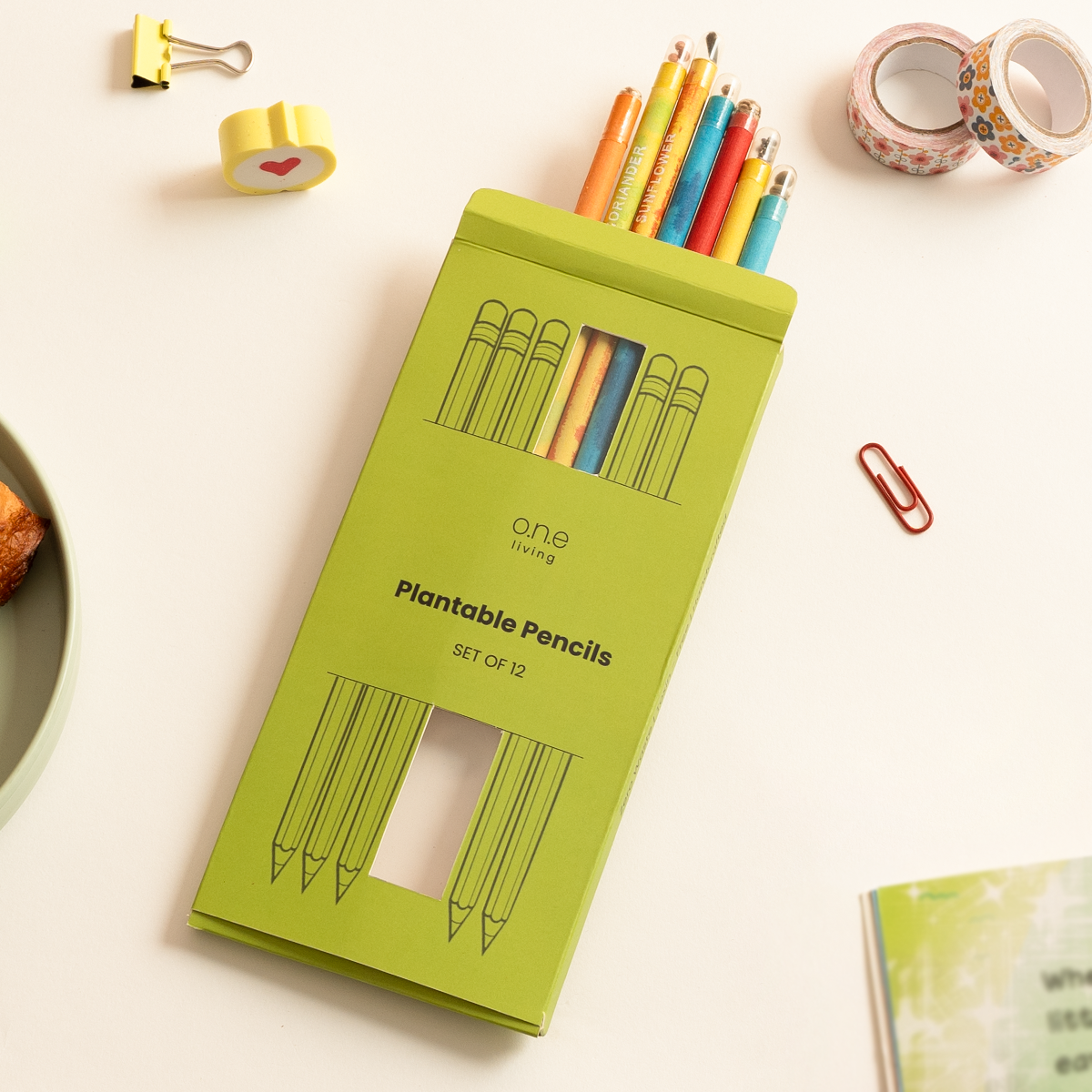 Plantable Pencils | Pack of 12 | Embedded with Seeds