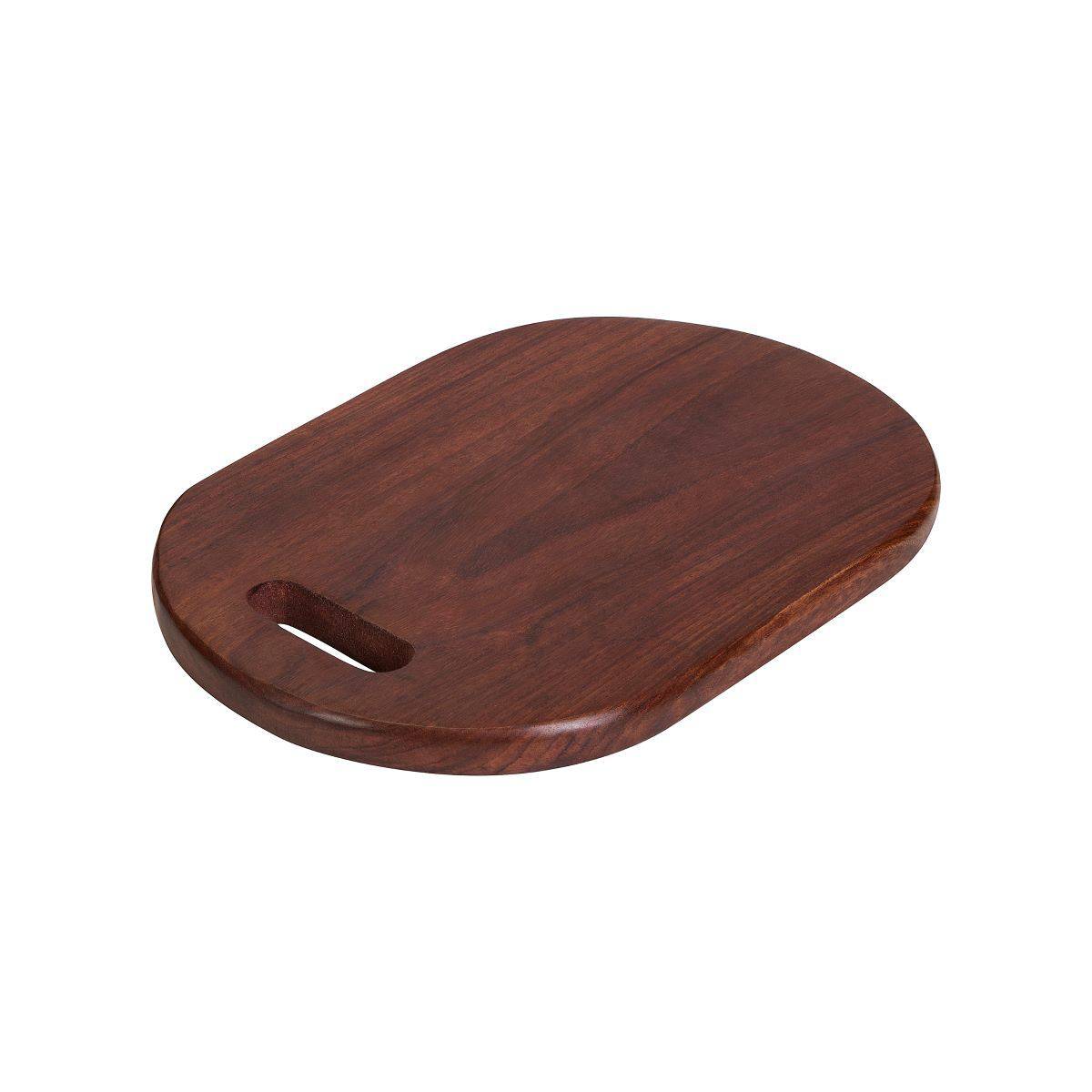 Indian Rosewood or Sheesham Chopping Board Large - 15x9.5" - Oval or Rectangular - Wooden