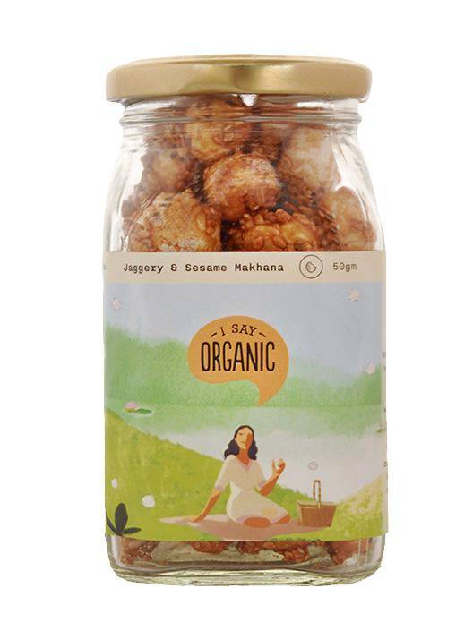 Jaggery with Sesame Makhana/Foxnuts - 50g