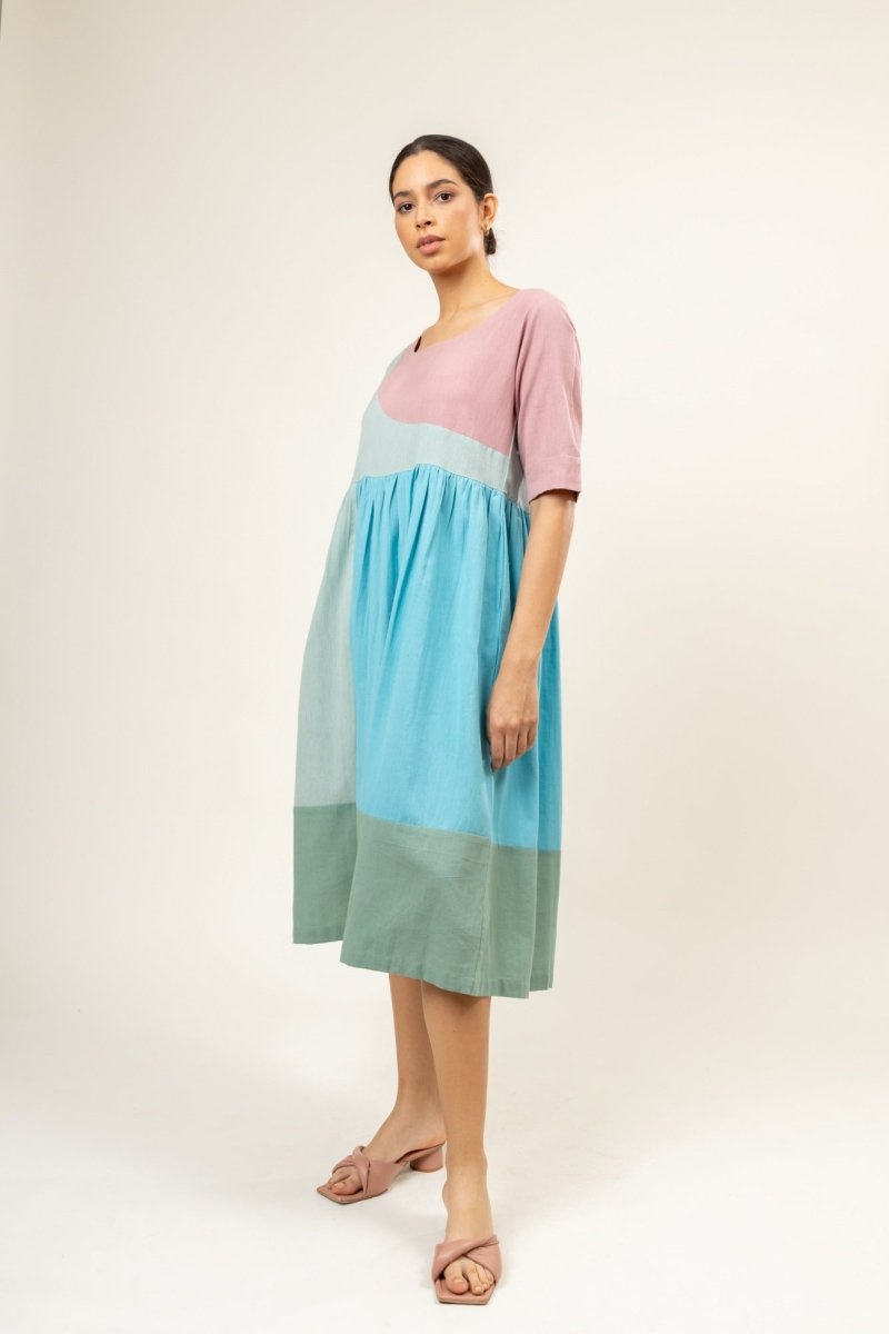 Jess Pastel Upcycled Cotton Dress