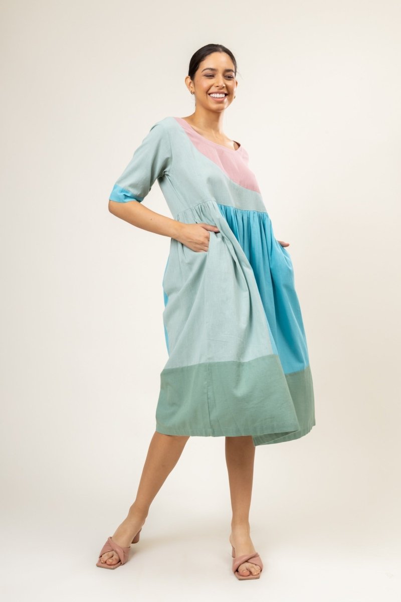 Jess Pastel Upcycled Cotton Dress