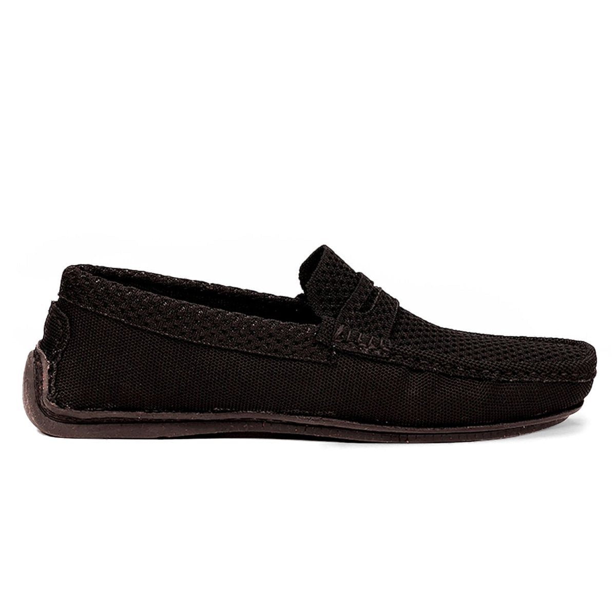 Jet Black Moc Mens Shoes Loafers