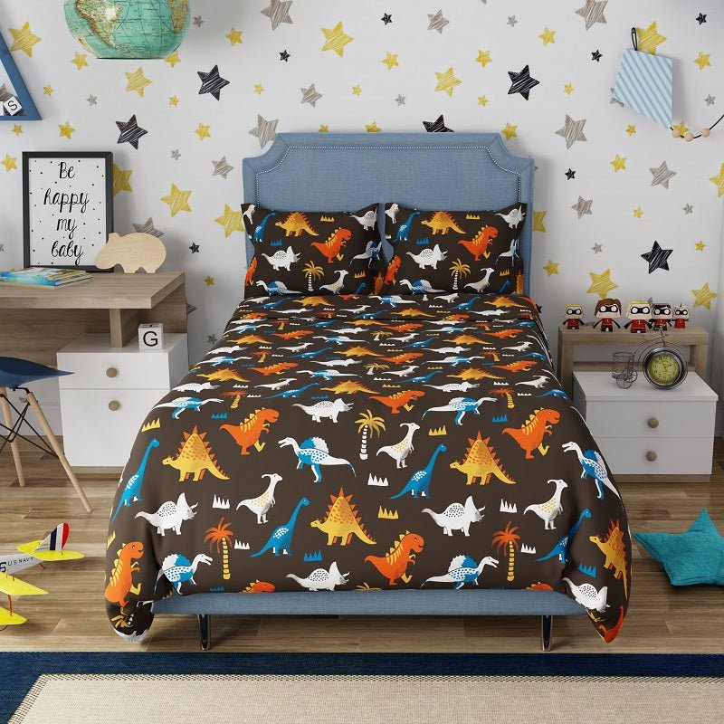 Jurassic Park 100% Cotton Antimicrobial Kids Bedsheet Set