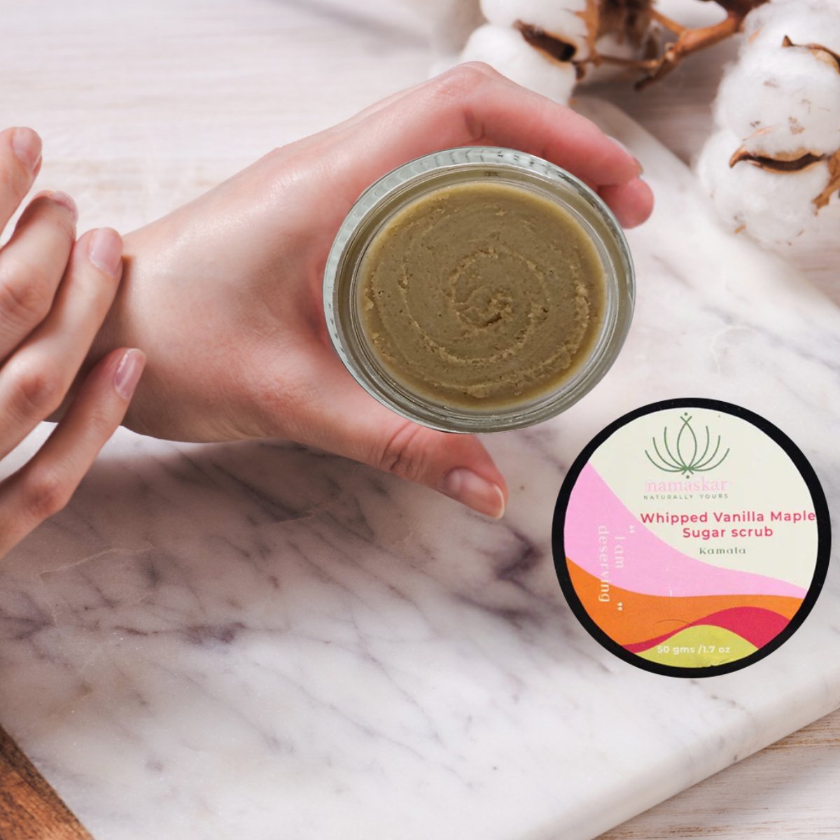 Kamala | Whipped Vanilla Maple Sugar Scrub - 50gms