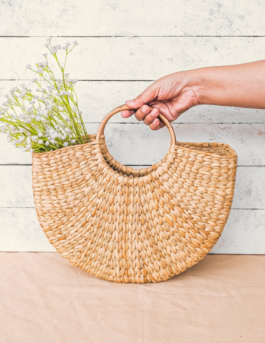 Kauna Grass U Shaped Tote Bag - Medium