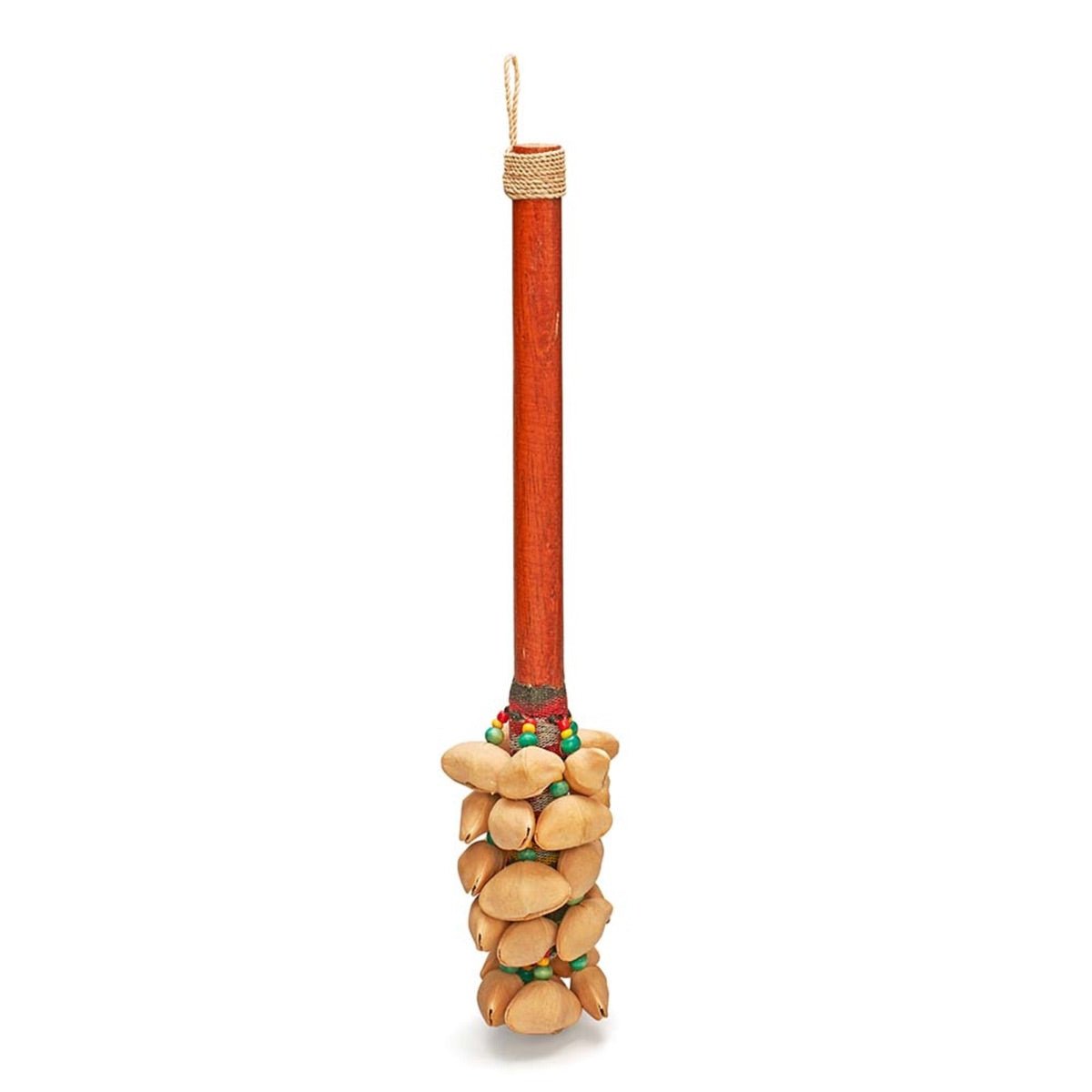 Kenari Seed Rattle with Bamboo Handle