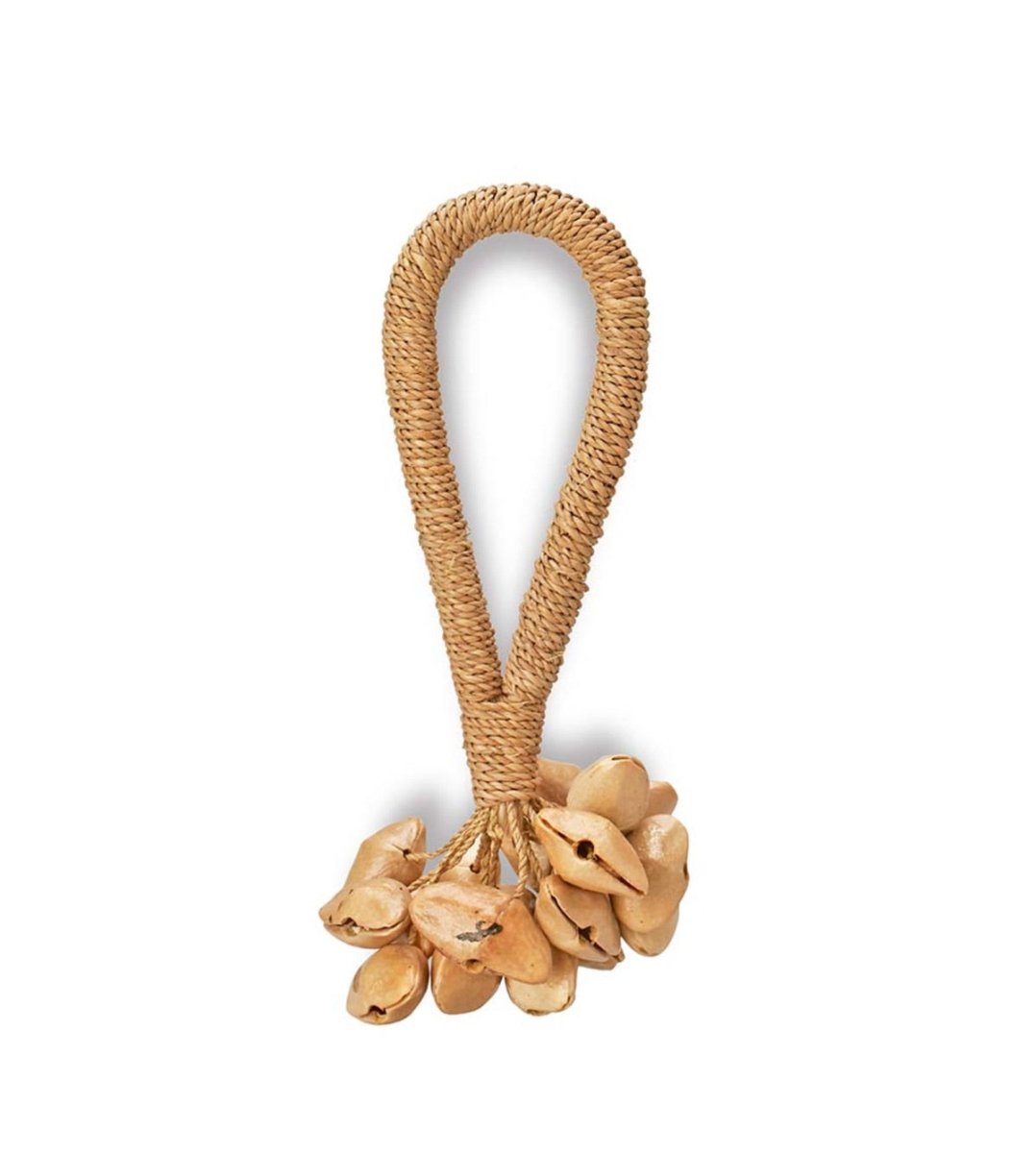 Kenari Seed Rattle with Rattan Handle- Small