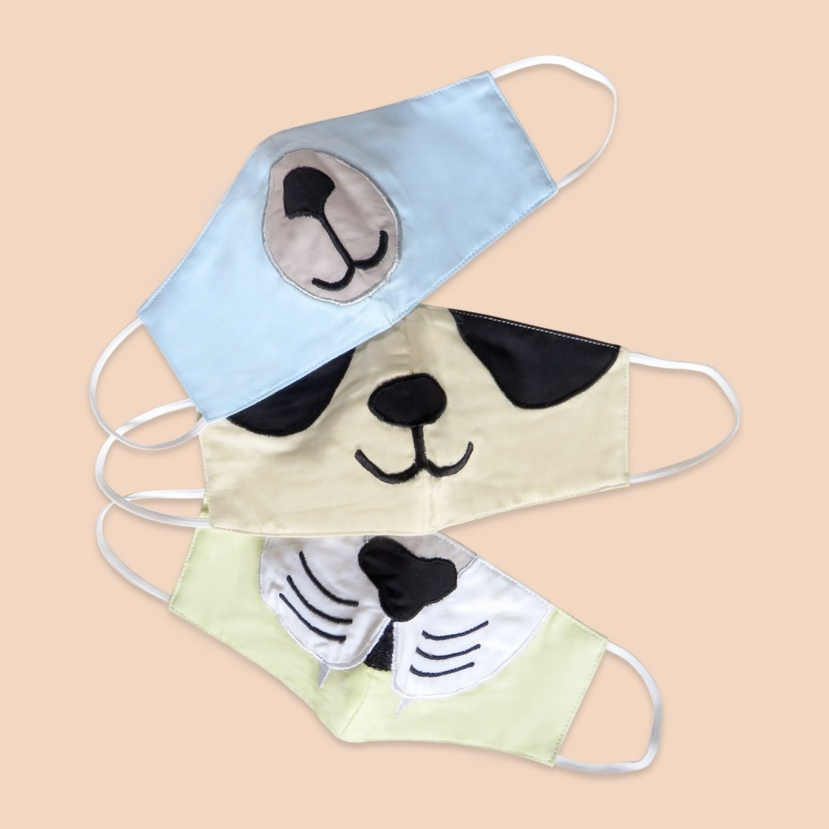 Kids Face Mask Set of 3 Animals