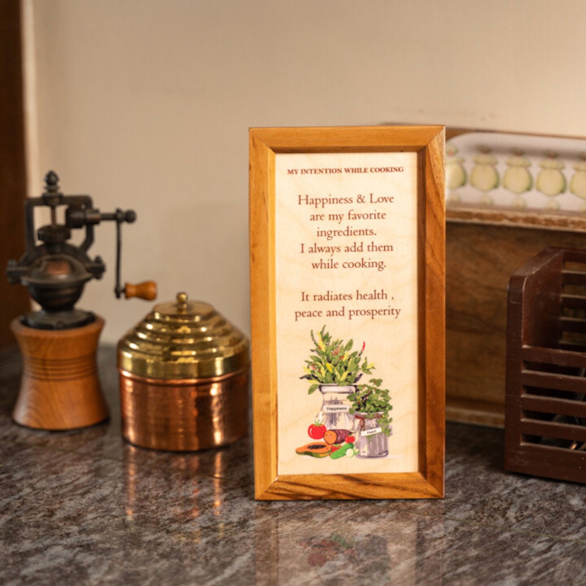 Kitchen- Affirmation Wooden Slab