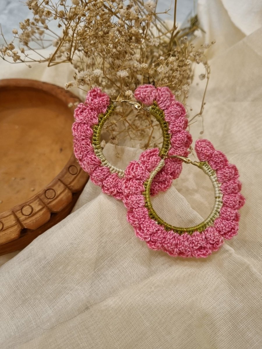 Kuhu Crochet Earrings | Handwoven earrings