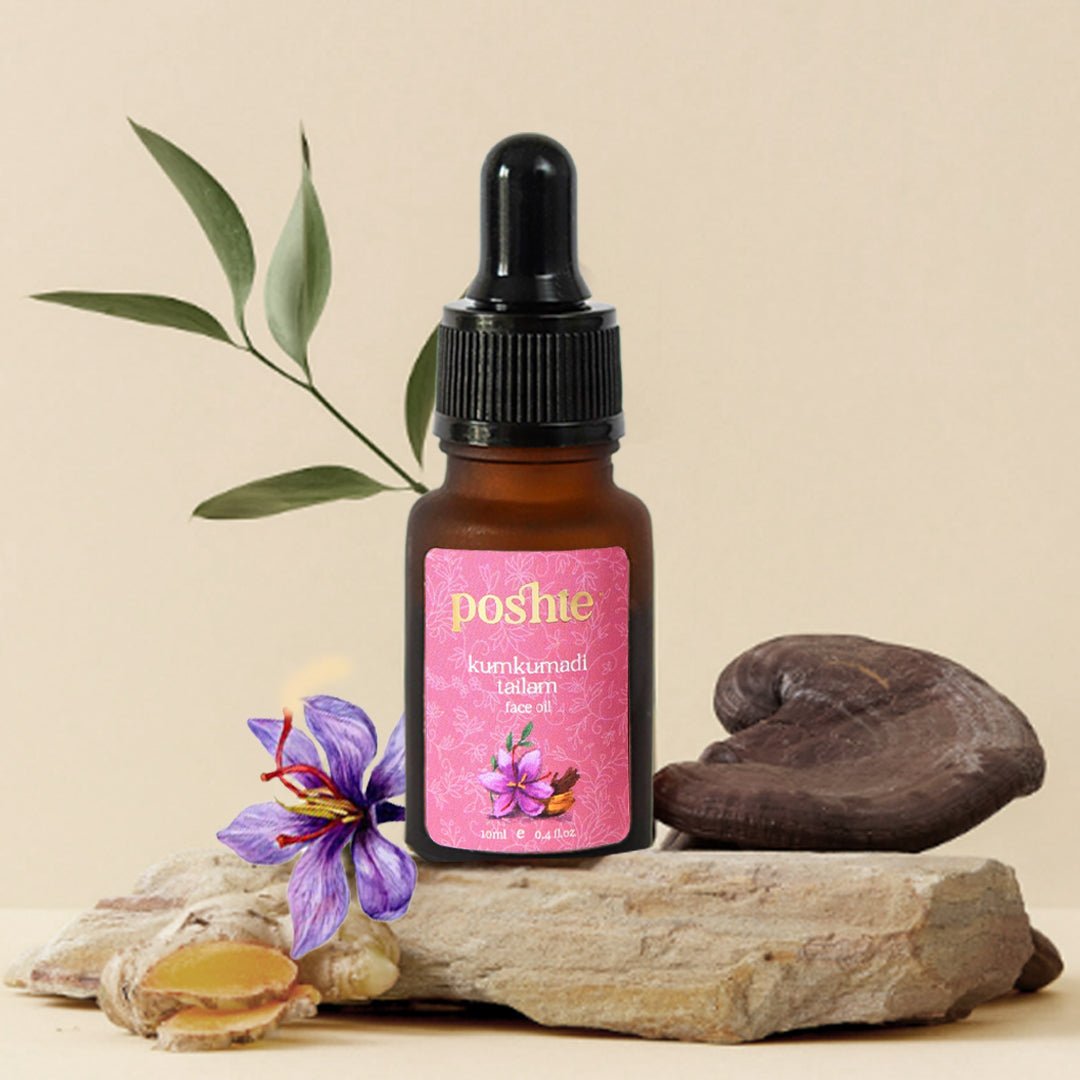 Kumkumadi Tailam | Facial Oil For Youthful Skin | Ayurvedic | 100% Nature Derived | Protect your skin from Holi